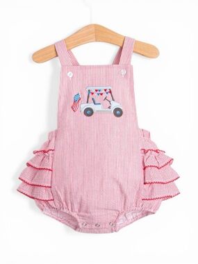 Stitchy Fish - Fore Freedom Applique Ruffle Bubble - 4th of July